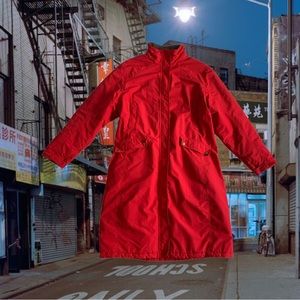 🔥SOLD🔥90s Lands End Coat | red | fits like a medium.